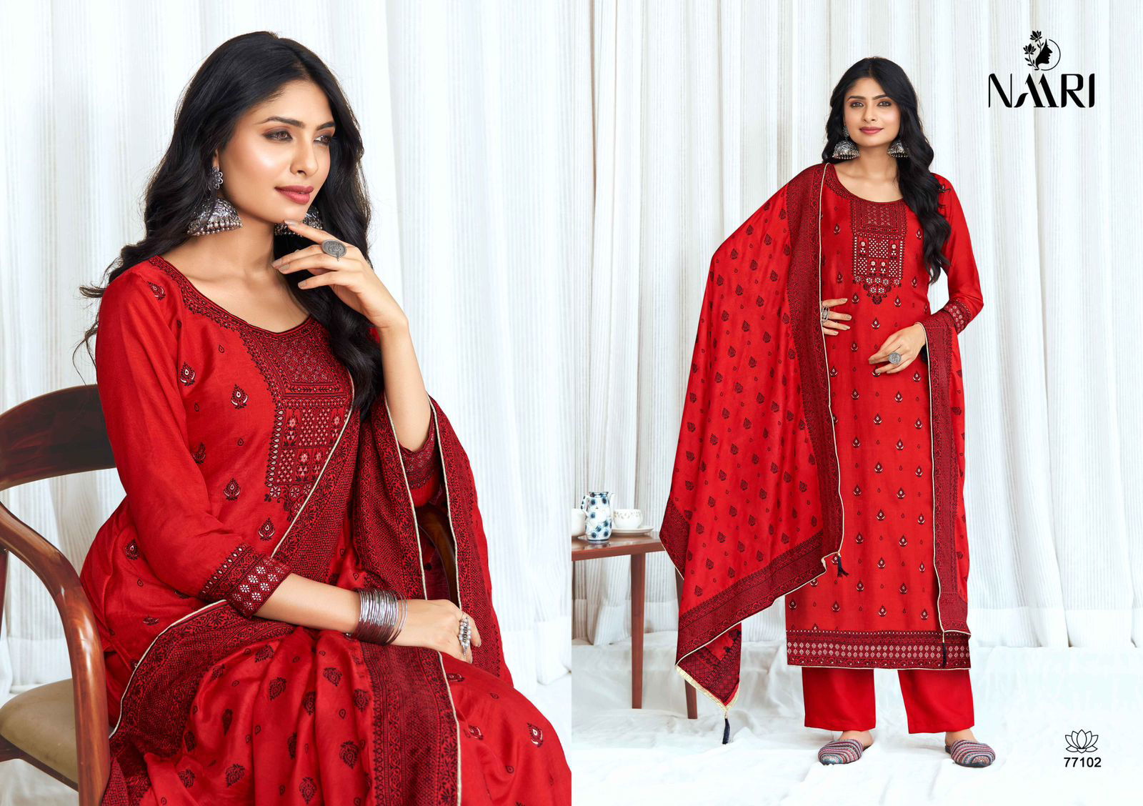 Jaguar By Naari Jacquard Muslin Designer Salwar Kameez Wholesale Market In Surat
